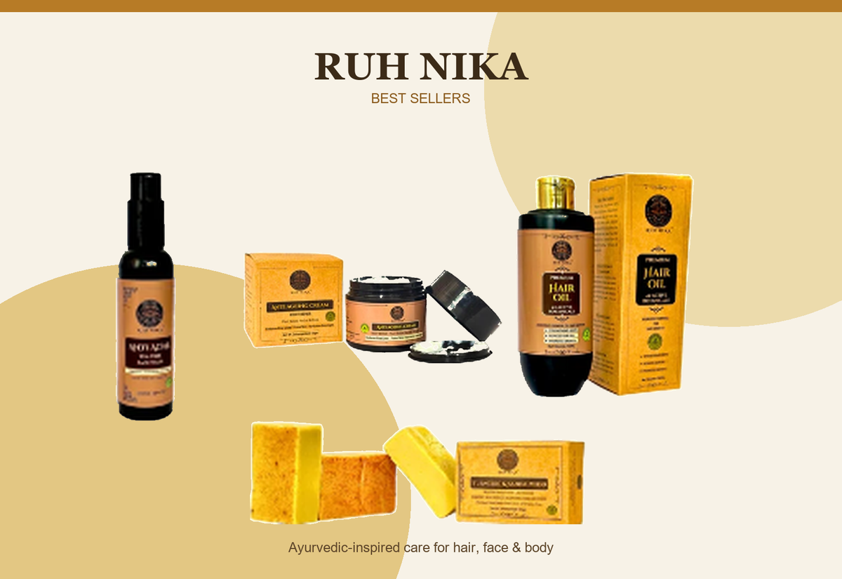 Ruh Nika Best Sellers | Ayurvedic Skincare & Hair Care